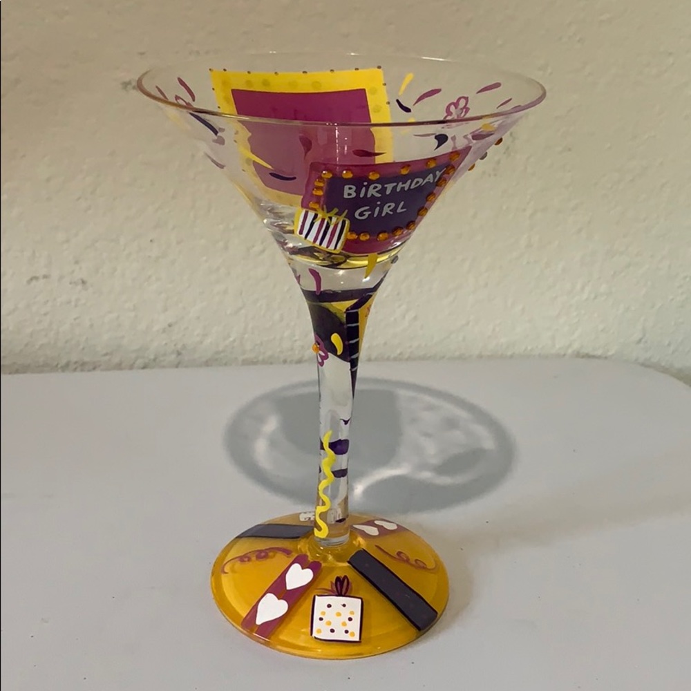 🚨Lolita Birthday Girl Martini 🍸 Glass Keepsake🚨